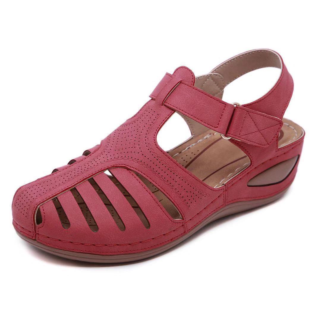 Sandalias de tacón de cuña para mujer