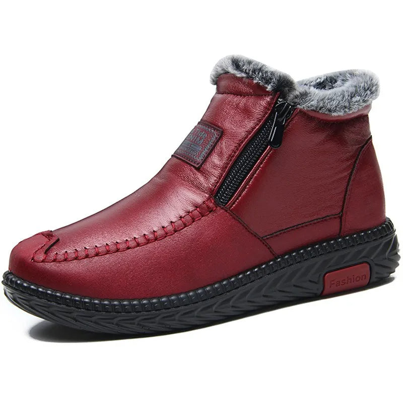 Botas de nieve de invierno de felpa para mujer