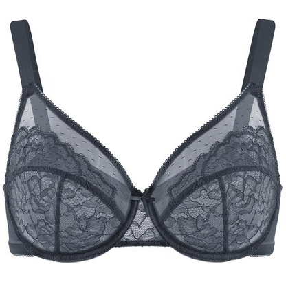 ✨HSIA Enchante Sujetador de encaje floral de talla grande con aros, sin forro, sin relleno y cobertura total Outdoorfun👙