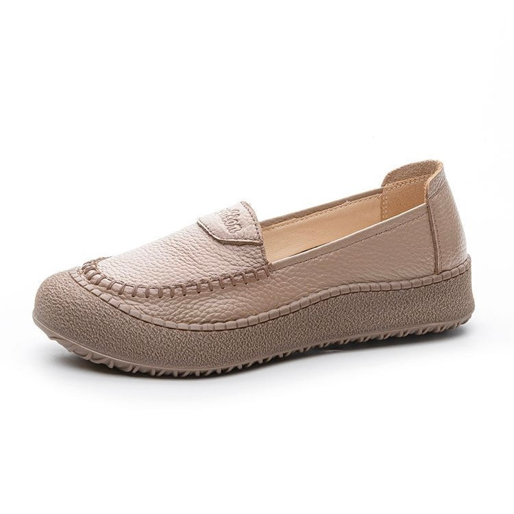 Zapatos de suela blanda 100% de piel de vaca auténtica.
