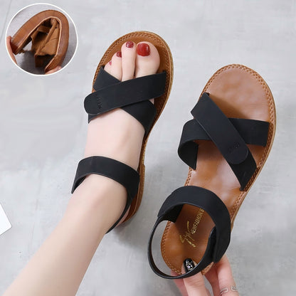 Sandalias nuevas con suela de piel de vacuno