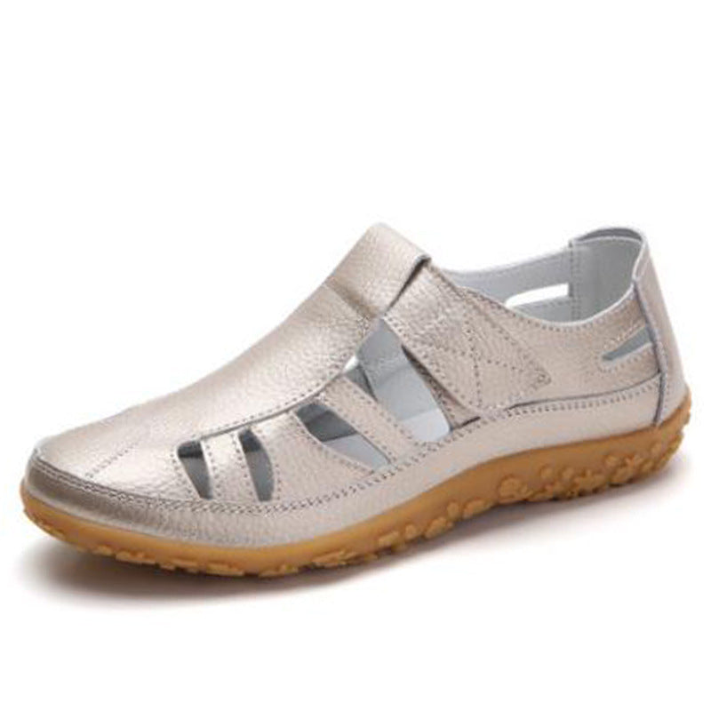 Sandalias Planas Retro Para Mujer