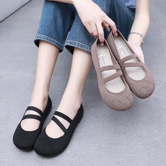 Zapatos de malla estampada