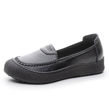 Zapatos de suela blanda 100% de piel de vaca auténtica.