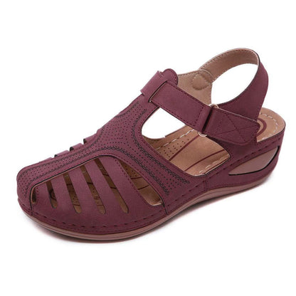 Sandalias de tacón de cuña para mujer