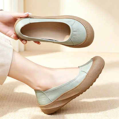 Zapatos de piel genuina con suela flexible