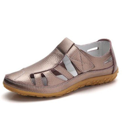 Sandalias Planas Retro Para Mujer