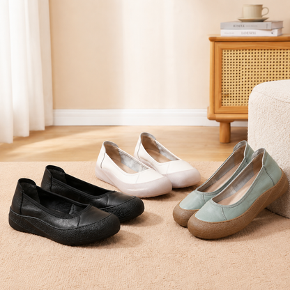 Zapatos de piel genuina con suela flexible