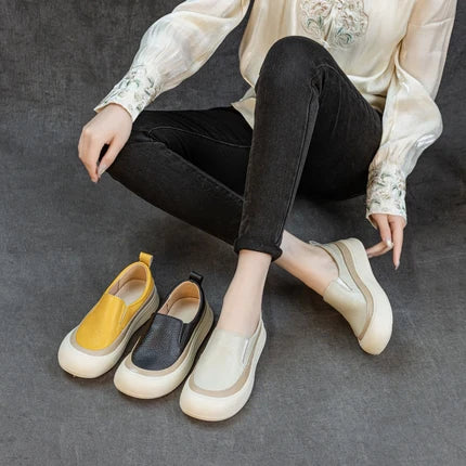 Zapatos de suela blanda 100% piel de vaca