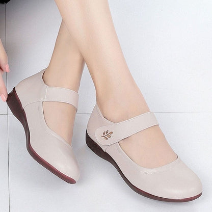 Zapatos cómodos de piel suave