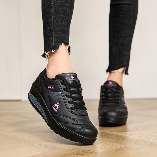 Zapatos casuales ortopédicos con plataforma