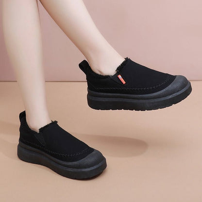 Zapatos de suela blanda con forro polar