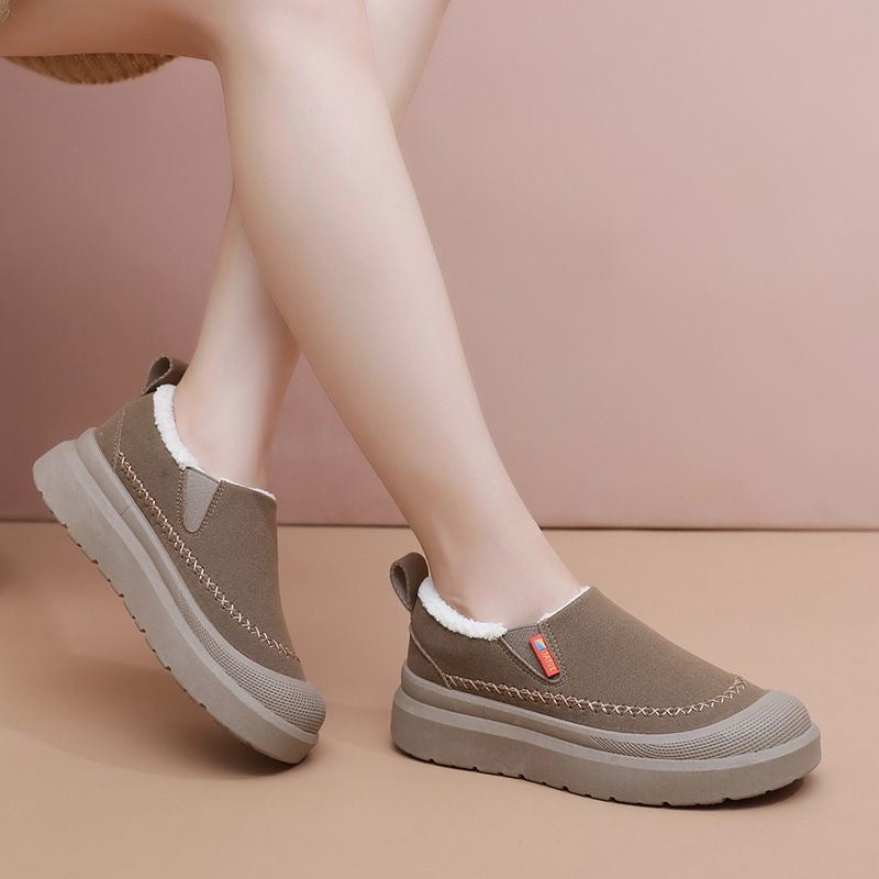 Zapatos de suela blanda con forro polar