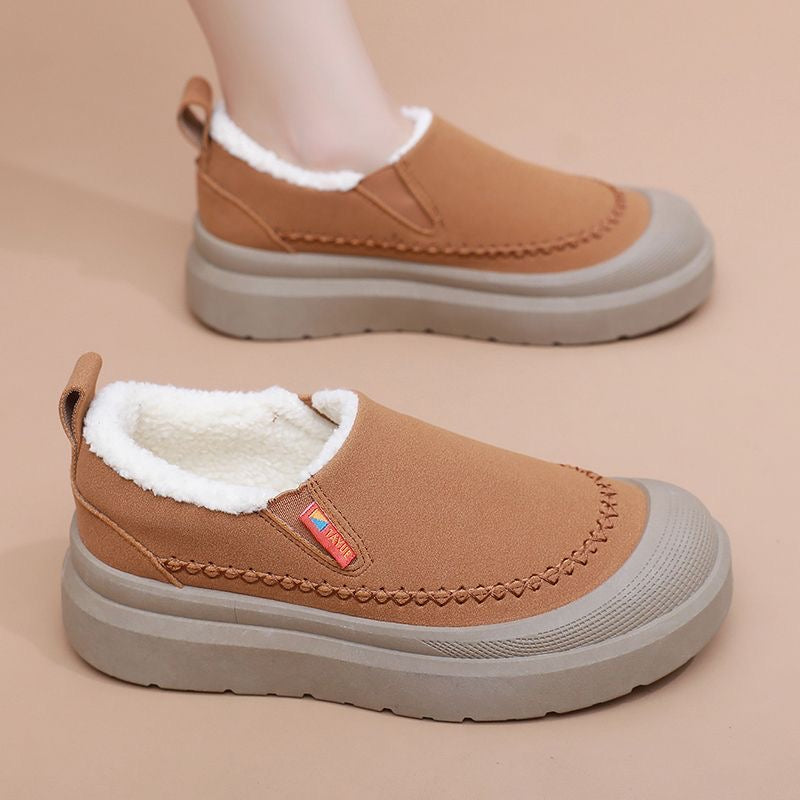 Zapatos de suela blanda con forro polar