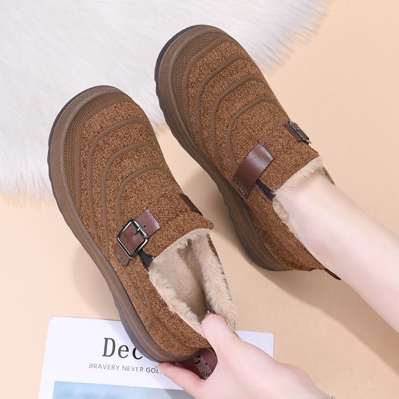 Zapatos de algodón cálido con suela gruesa