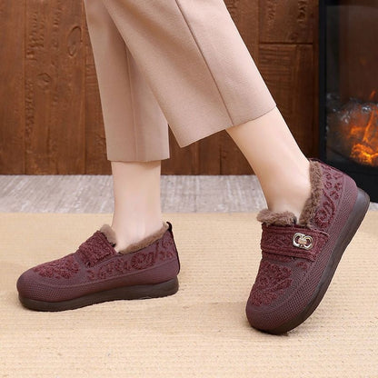 Zapatos de algodón grueso y cálido