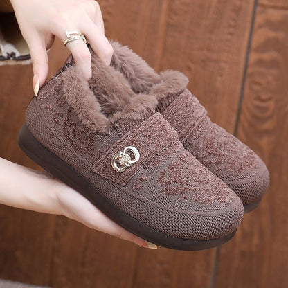 Zapatos de algodón grueso y cálido