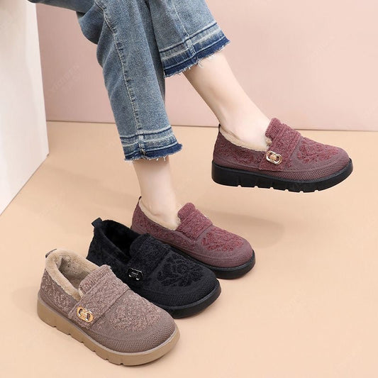Zapatos de algodón grueso y cálido