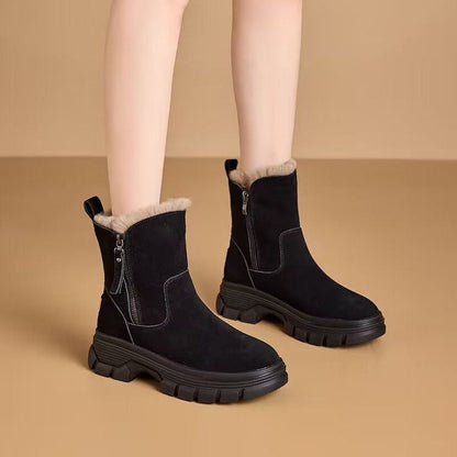 Botas de nieve acolchadas y engrosadas