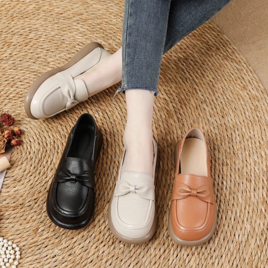 Mocasines de Mujer con Moño