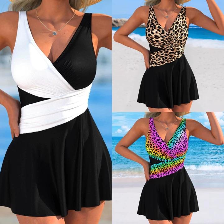 Traje de baño sexy de una pieza sin mangas