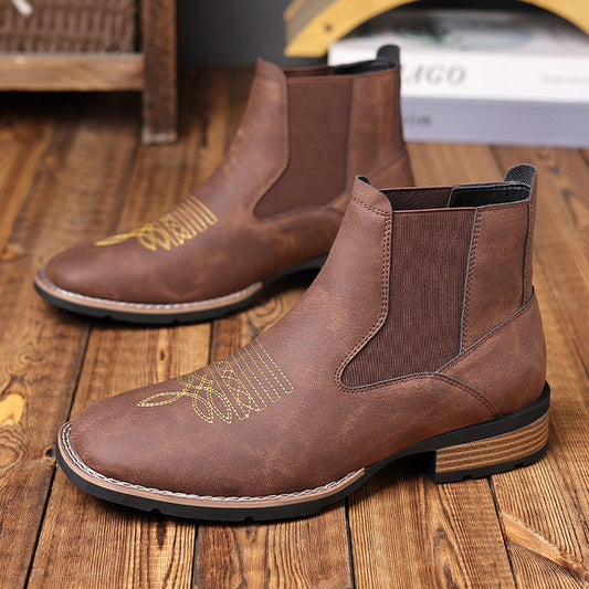 Botas para hombre estilo Dr. Martens con bordado