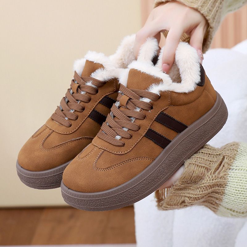 Zapatos de plataforma con cordones para invierno