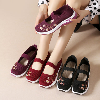 Zapatillas slip-on elegantes con bordado