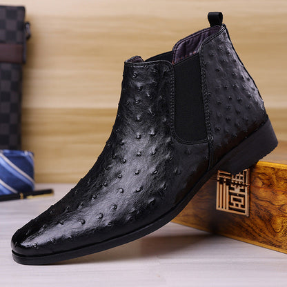 Botas retro de media pantorrilla con punta cuadrada