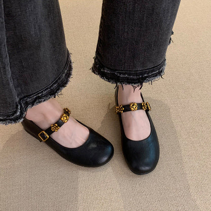 Zapatos Mary Jane de piel en rojo – nuevo modelo
