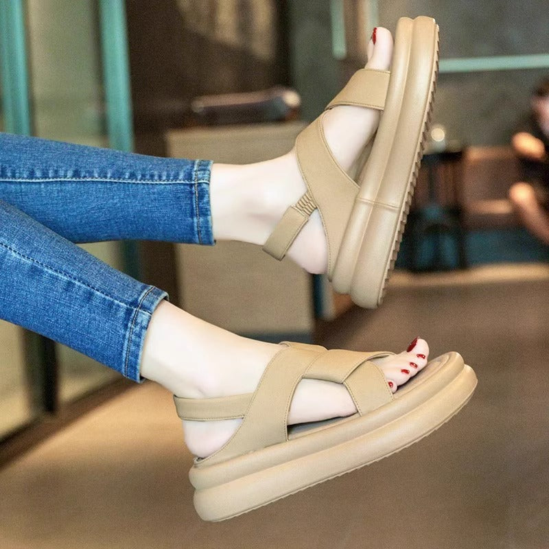 Sandalias gladiador plataforma – súper suaves, para playa