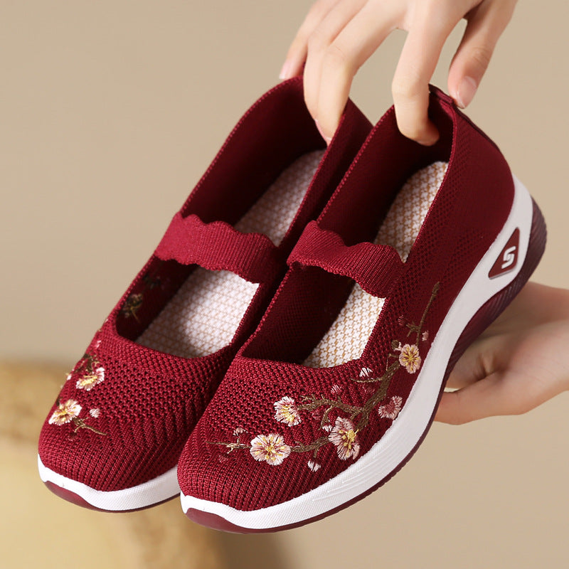 Zapatillas slip-on elegantes con bordado