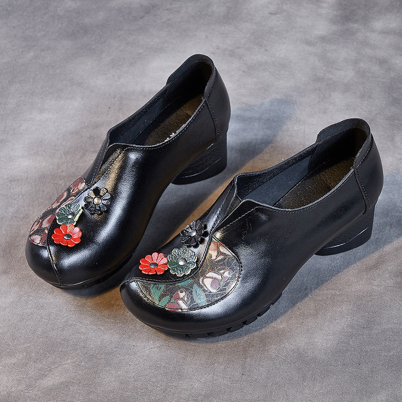 Zapatos de piel estampados