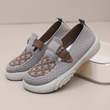 Zapatillas de tenis de suela gruesa elegantes y cómodas