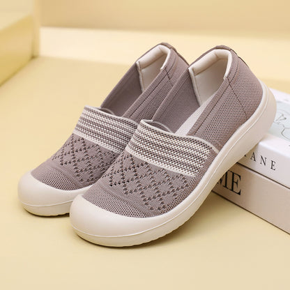 Zapatos mujer slip on malla ligera