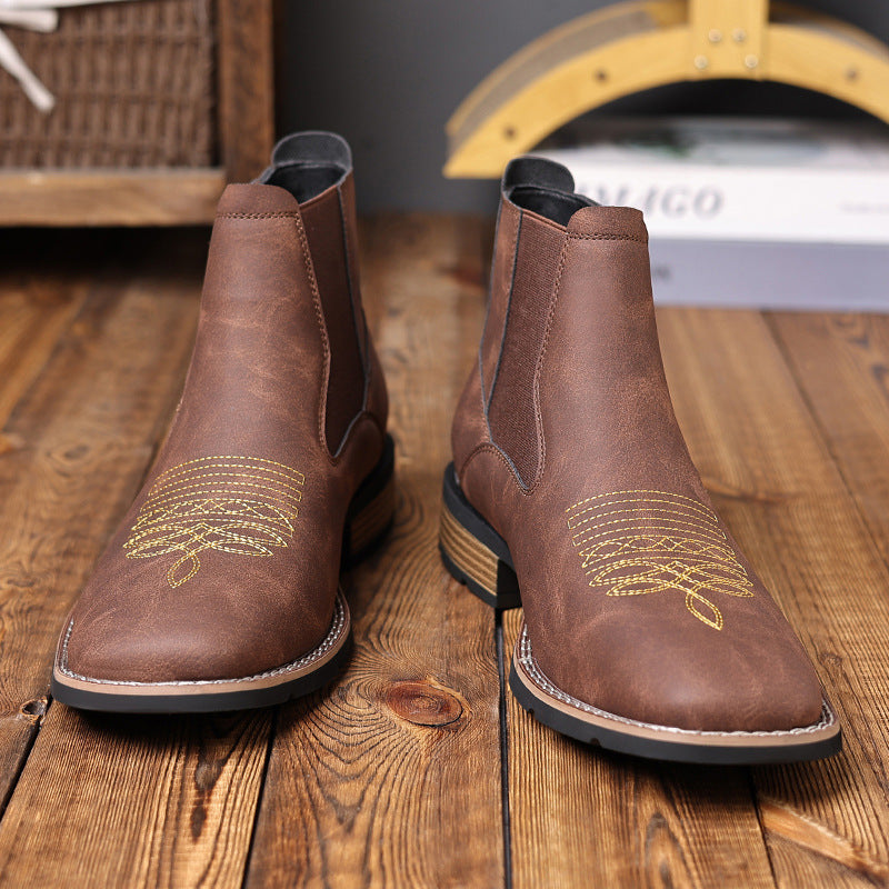 Botas para hombre estilo Dr. Martens con bordado