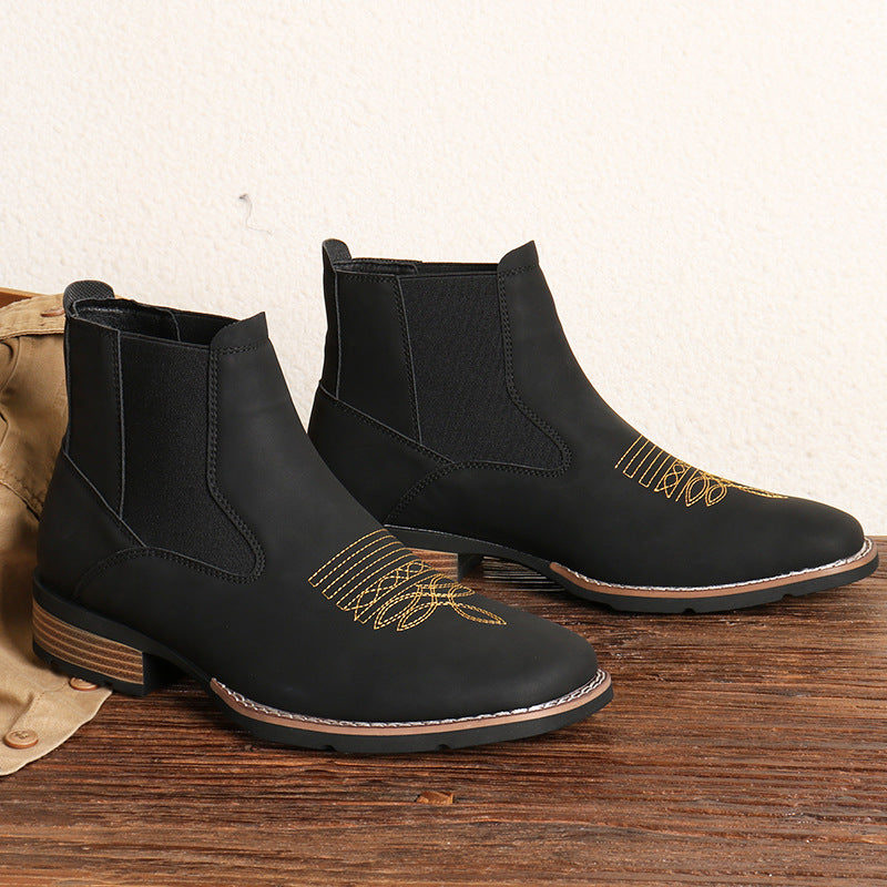 Botas para hombre estilo Dr. Martens con bordado