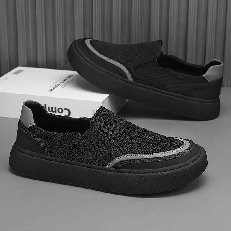 Zapatos Slip‑on de Malla Suela Gruesa para Hombre