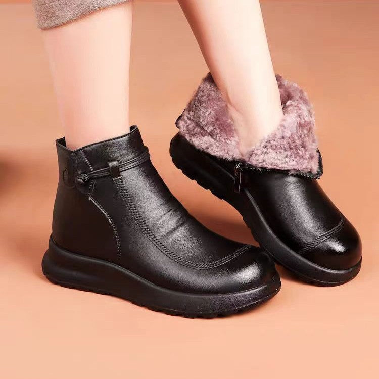 Botines de felpa con suela blanda