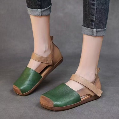 Sandalias cuero suave vintage