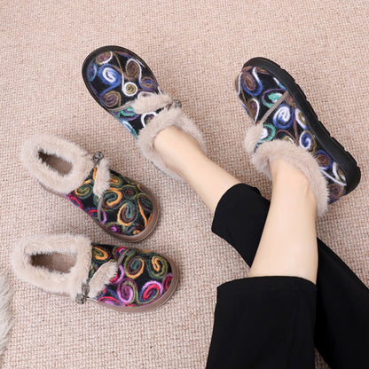 Zapatos de Invierno con Forro Cálido y Diseño Colorido