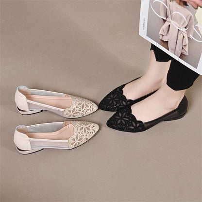 Sandalias de suela blanda de malla de verano