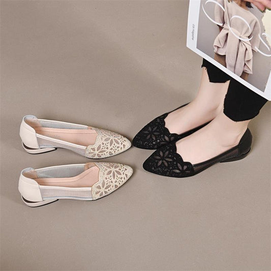 Sandalias de suela blanda de malla de verano