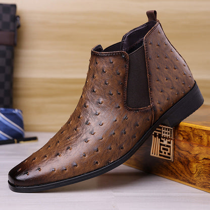 Botas retro de media pantorrilla con punta cuadrada
