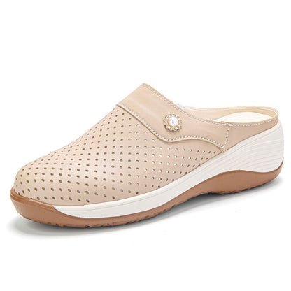 Zapato Mule Transpirable Suela Cuña Mujer