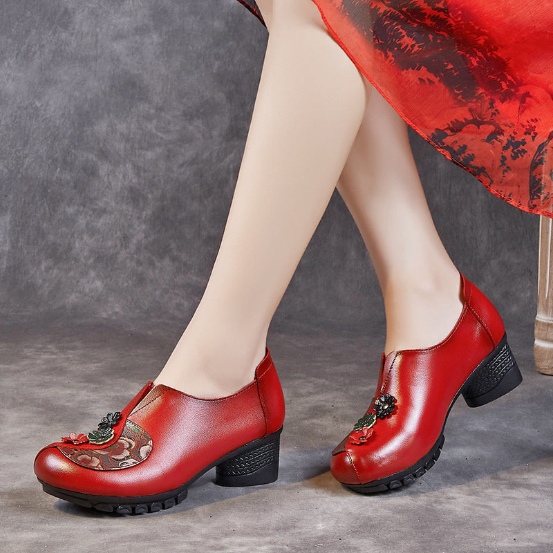 Zapatos de piel estampados