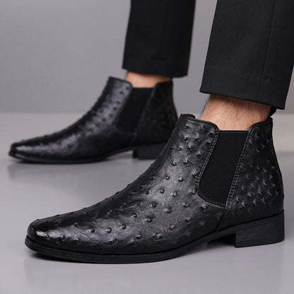 Botas retro de media pantorrilla con punta cuadrada