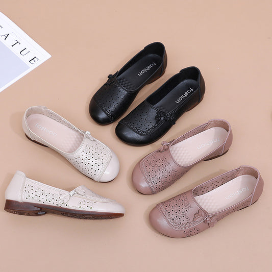 Nuevas sandalias cómodas con suela de cuero