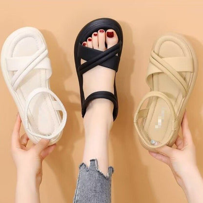 Sandalias femeninas antideslizantes de suela blanda