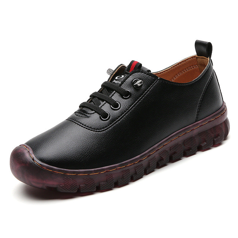 Zapatos de cuero para mujer cosidos a mano
